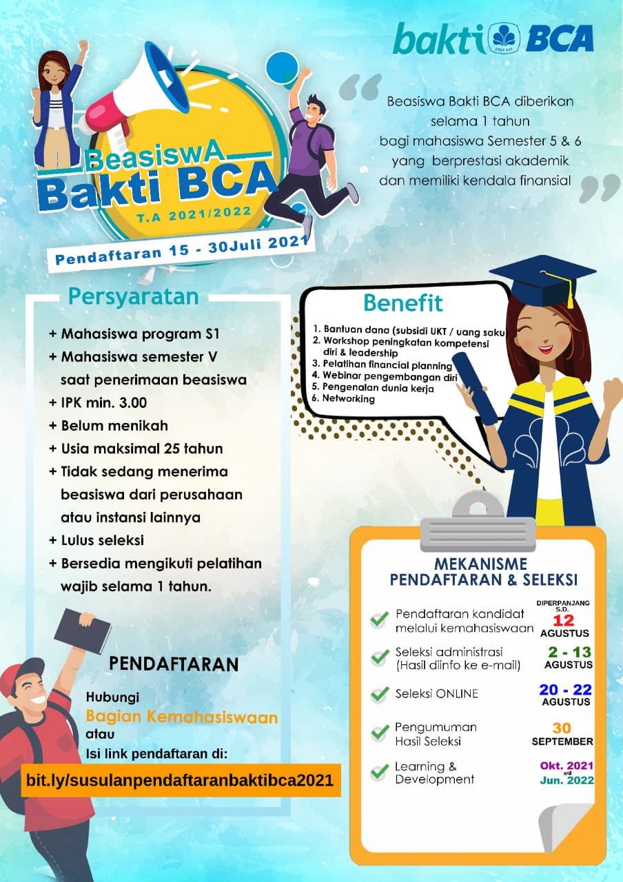 BEASISWA BAKTI BCA PERIODER 2021 – 2022