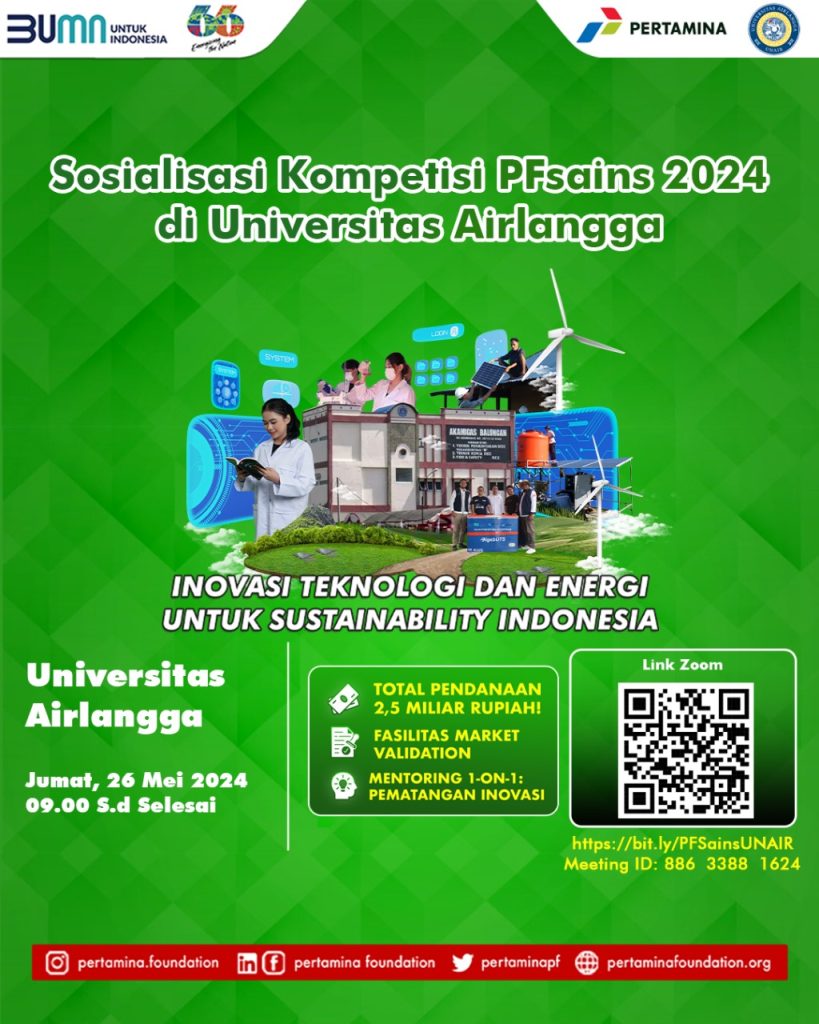 SOSIALISASI KOMPETISI PFsains 2024 Kemahasiswaan Unair